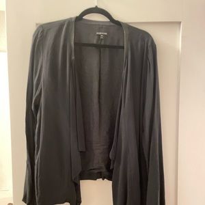 Size xl Eileen Fisher jacket w leather trim